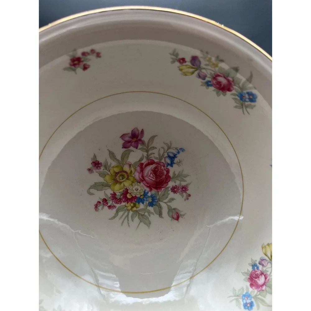 Serving Bowl Dresden Homer Laughlin Eggshell Nautilus